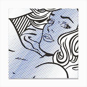 SEDUCTIVE GIRL SQ | LICHTENSTEIN DIGITAL REPLICA Canvas Print