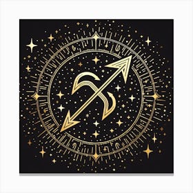 A Zodiac symbol, Sagittarius Canvas Print