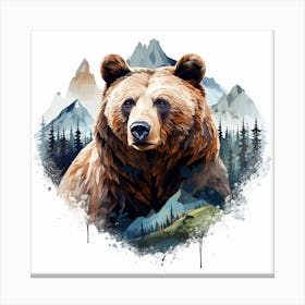 Grizzly Bear Canvas Print