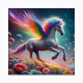 Rainbow Unicorn Canvas Print