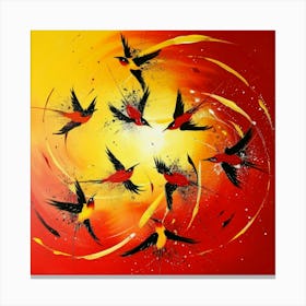 Birds In Flight 19 Canvas Print