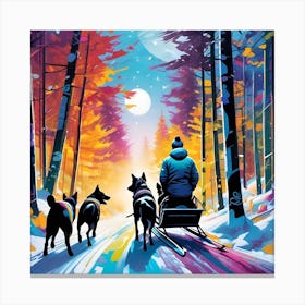 Sled Dogs 2 Canvas Print