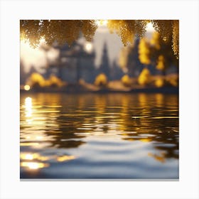 Sunset Over Water 1 Canvas Print