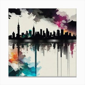 City Skyline Canvas Print Canvas Print