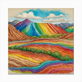 Rainbow Valley Canvas Print