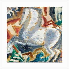 Leo Gestel Horses In Landscape Canvas Print