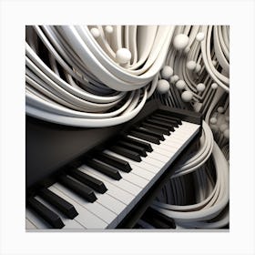 Abstract Piano 2 Canvas Print