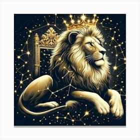 Zodiac Lion 18 Canvas Print