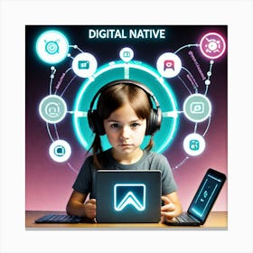 Digital Native 2 Canvas Print