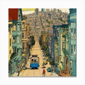 San Francisco Street Canvas Print