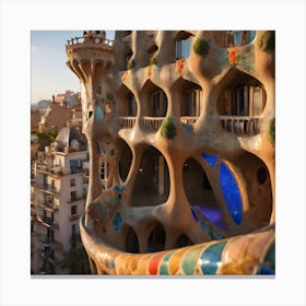 Structures Inspired By Gaudi 4 Canvas Print