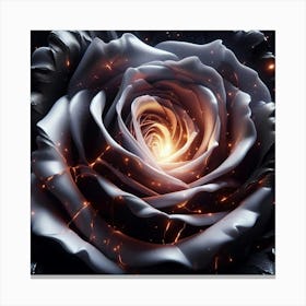 Fire Rose 2 Canvas Print