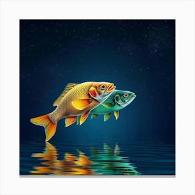 Fishes In The Water 3 Canvas Print