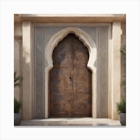 Handcrafted Moroccan Door Canvas Print