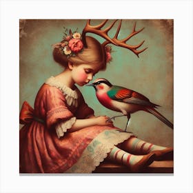 Little Birdie Canvas Print