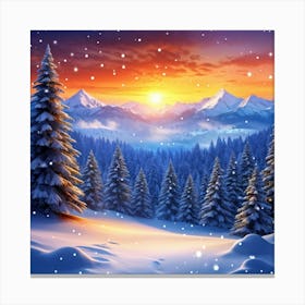 Winter Landscape 51 Canvas Print