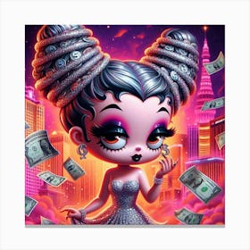 Money Girl 7 Canvas Print