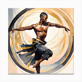 Dancer In The Move Canvas Print