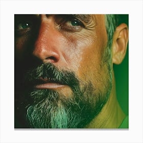 Portrait Of A Man With Beard Canvas Print