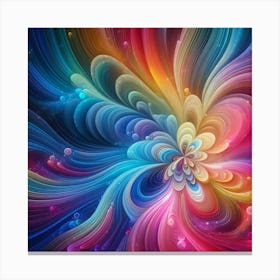 Abstract Flower Canvas Print