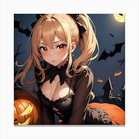 Halloween Girl Canvas Print