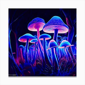Psychedelic Mushrooms 1 Canvas Print