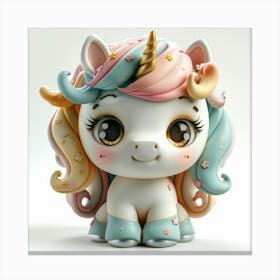 Unicorn Figurine 97 Canvas Print