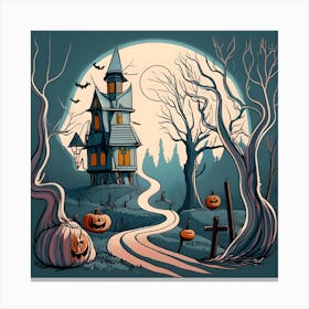 Halloween Background Canvas Print