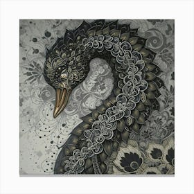 Swan Art 1 Canvas Print