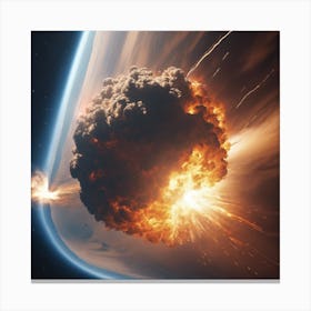 Space Explosion Canvas Print