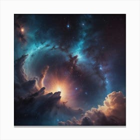 Nebula In Space Canvas Print