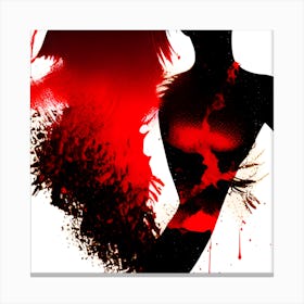 Silhouette Of A Woman Canvas Print