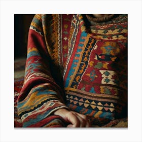 Portrait Perfect Kilim Art 0 Canvas Print