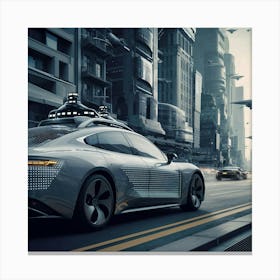 Futuristic Car Canvas Print