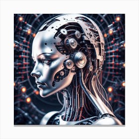 Futuristic Woman 4 Canvas Print