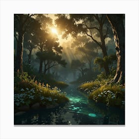 Fantasy Forest 24 Canvas Print