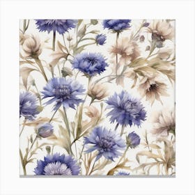 Cornflowers is color of sky Canvas Print