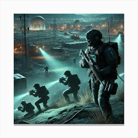 Venusian Commandos Deep Strike Converted Canvas Print