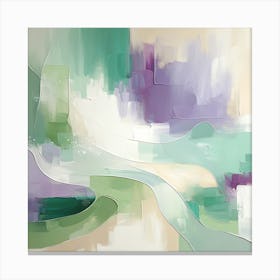 Abstract Purple Bloom Canvas Print