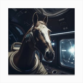 Horse In Space Canvas Print