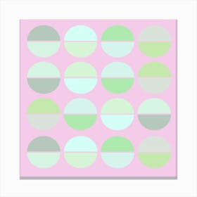 Pastel Circles Canvas Print