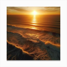 Sunrise Over The Ocean Canvas Print
