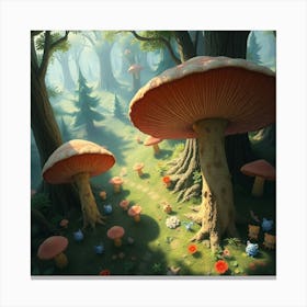 Mushroom Forest 26 Canvas Print