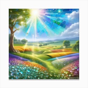 Rainbow Landscape Canvas Print