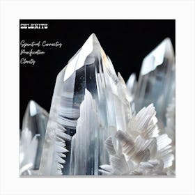 Selenite Crystal Canvas Print