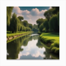 River In The Grass 35 Canvas Print