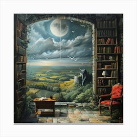 Bookshop 1 Canvas Print