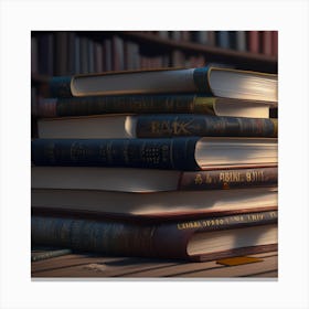 Stack Of Books Canvas Print