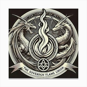 Sovereign Flame Union Emblem Canvas Print