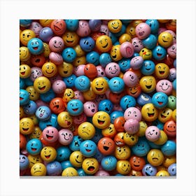 Smiley Faces, Smiley Faces, Smiley Faces, Smiley Faces Canvas Print